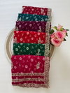 SRS 11 Heavy Georgette Bandhani Print Saree Wholesale Suppliers In Mumbai